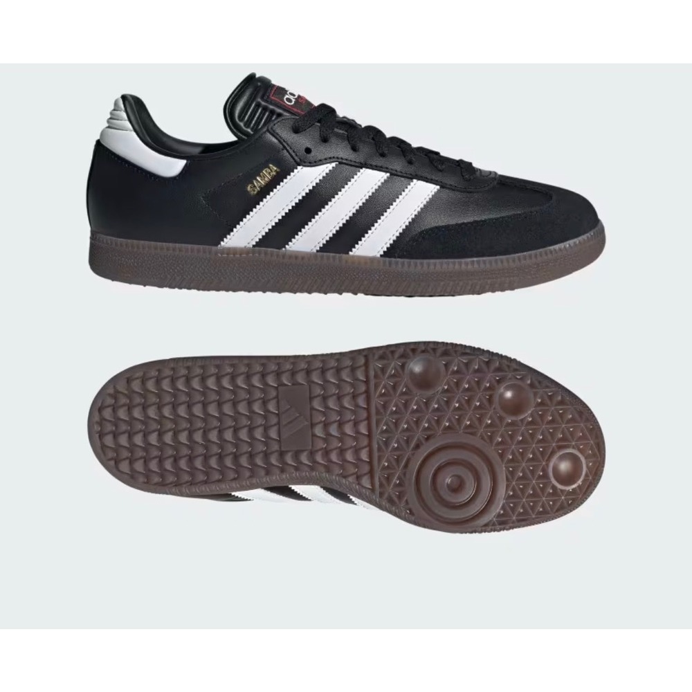 NWT Adidas Samba Indoor Soccer Sneakers Black White Men's 7.5 Women's 8.5